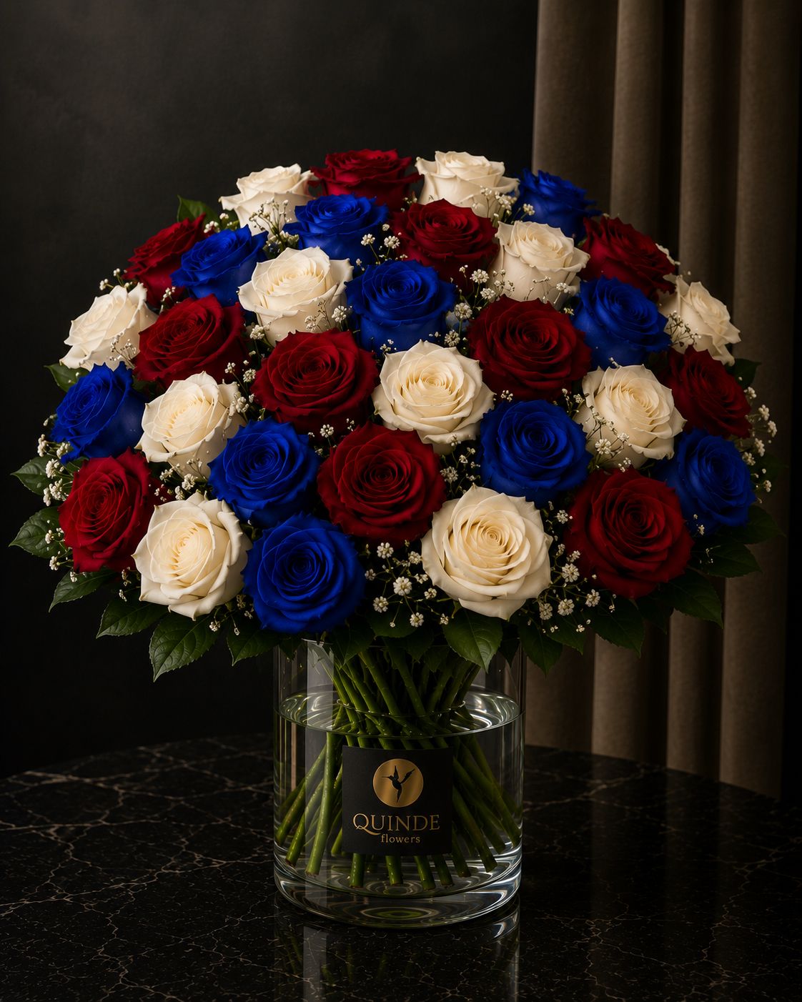 Stars, Stripes & Roses™ – Luxury Independence Day Bouquet