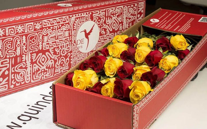 luxury autumn roses box pack red yellow